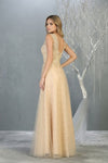 Load image into Gallery viewer, La Merchandise LA1799 Plus Size V-Neck Embroidered A-line Formal Gown - - LA Merchandise