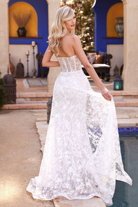 LA Merchandise LARB046WB Glitter Bridal Gown