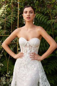 LA Merchandise LARB046WB Glitter Bridal Gown