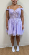 Load image into Gallery viewer, LA Merchandise LA2099 Lace Appliqued Short A-line Homecoming Dress - - Dress LA Merchandise