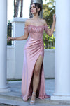 Load image into Gallery viewer, LA Merchandise LAL3268 Off Shoulder Sequin Glitter Corset Prom Gown