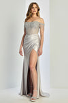 Load image into Gallery viewer, LA Merchandise LAL3268 Off Shoulder Sequin Glitter Corset Prom Gown