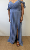 Load image into Gallery viewer, La Merchandise LA1732 Cold Shoulder Simple Chiffon Bridesmaids Dress - - Dress LA Merchandise