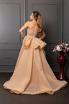 Load image into Gallery viewer, LA8257 Wholesale Strapless Sweetheart Beaded Sheath Evening Gown with Dramatic Tulle Overskirt - - Long Prom Dress LA Merchandise