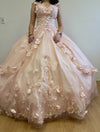 Load image into Gallery viewer, LA Merchandise LA177 Strapless Corset Floral Quinceanera Ball Gown - - LA Merchandise