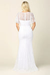 Load image into Gallery viewer, Eva USA 3420 Bridal Long Gown Wing Sleeve Lace Wedding Dress - Wedding Dress