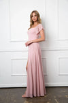 Load image into Gallery viewer, Eva USA 3454 Long Formal Bridesmaids Chiffon Evening Gown - Long Bridesmaids Dress