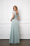 Load image into Gallery viewer, Eva USA 3454 Long Formal Bridesmaids Chiffon Evening Gown - Long Bridesmaids Dress