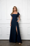 Load image into Gallery viewer, Eva USA 3454 Long Formal Bridesmaids Chiffon Evening Gown - Long Bridesmaids Dress