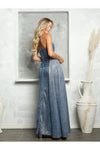 Load image into Gallery viewer, Eva USA 3469 Long Glitter Fitted Formal Prom Dress - Prom Dresses