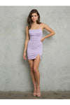 Load image into Gallery viewer, Eva USA 3487 Short Glitter Fitted Cocktail Dress - Lilac / XS - Cocktail Dresses