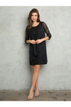Load image into Gallery viewer, Eva USA 3490 Two Piece Short Mother of the Bride Dress - Black / M - Mother of the Bride Dresses
