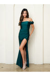 Load image into Gallery viewer, Formal Dresses Prom Long Fitted Formal Slit Dress Hunter Green