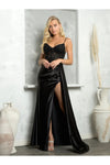 Load image into Gallery viewer, Eva USA 5253 Formal Fitted Beaded Long Slit Prom Dress - Prom Dresses