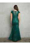 Load image into Gallery viewer, Eva USA 5264 Fitted Long Formal Glitter Evening Dress - Mother of the Bride Dresses