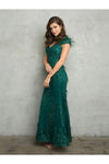 Load image into Gallery viewer, Eva USA 5264 Fitted Long Formal Glitter Evening Dress - Mother of the Bride Dresses