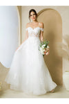 Load image into Gallery viewer, Eva USA 5270 Long A Line Formal Prom Dress - Off White / XS - Prom Dresses