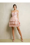 Load image into Gallery viewer, Eva USA 5288 A Line Homecoming Short Lace Cocktail Dress - Cocktail Dresses