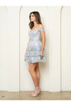 Load image into Gallery viewer, Eva USA 5288 A Line Homecoming Short Lace Cocktail Dress - Cocktail Dresses