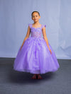 Load image into Gallery viewer, LA Merchandise LAZSCK315 Girls 3D Butterfly Illusion Corset Glitter Tulle A-Line Gown - - Girls Formal Dresses LAZ