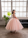 Load image into Gallery viewer, LA Merchandise LAZSCK315 Girls 3D Butterfly Illusion Corset Glitter Tulle A-Line Gown - - Girls Formal Dresses LAZ