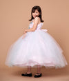 Load image into Gallery viewer, LA Merchandise LAZD830 Girls 3D Floral Halter Tea-Length Tulle A-Line Dress
