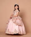 Load image into Gallery viewer, LA Merchandise LAZWB102 Girls Beaded Lace Off Shoulder Tiered Glitter Tulle Gown