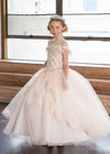 Load image into Gallery viewer, Girls Embroidered Long Off Shoulder Dress by LA Merchandise KY216-Girls Formal Dresses-ABC Fashion