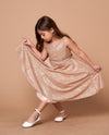 Load image into Gallery viewer, LA Merchandise LAZD817 Girls Sleeveless Metallic Glitter A-Line Party Dress