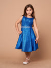 Load image into Gallery viewer, LA Merchandise LAZD817 Girls Sleeveless Metallic Glitter A-Line Party Dress