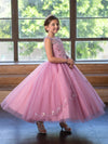 Load image into Gallery viewer, LA Merchandise LAZKY220 Girls Beaded Illusion Sweetheart Split-Front Tulle Gown