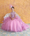 Load image into Gallery viewer, LA Merchandise LAZKY218 Girls Beaded Illusion Sweetheart Tulle Gown with Ruffled Train