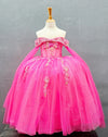 Load image into Gallery viewer, LA Merchandise LAZSCK308 Girls Floral Illusion Corset Gown with Removable Cape Sleeves