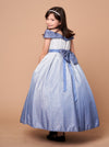 Load image into Gallery viewer, LA Merchandise LAZD823 Girls Ombre Glitter Off Shoulder Tea-Length A-Line Dress - - Girls Formal Dresses LAZ