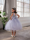 Load image into Gallery viewer, LA Merchandise LAZD832 Girls Sequin Bodice Tea-Length Glitter Tulle A-Line Dress