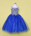 Load image into Gallery viewer, Girls Sleeveless Tulle Dress with Leaf Appliques by LA Merchandise D778-Girls Formal Dresses-ABC Fashion