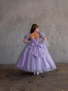 Load image into Gallery viewer, LA Merchandise LAZSCK309 Girls 3D Floral Sweetheart Gown with Removable Puff Sleeves