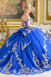Load image into Gallery viewer, Wholesale Off-Shoulder Beaded Illusion Corset Lace Appliqué Glitter Tulle Ball Gown by LAS3672 - - Quinceanera Dress LAS
