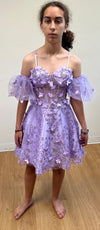 Load image into Gallery viewer, LA Merchandise LA2036 3D Floral Petals Detachable Sleeves Hoco Dress - - Dress LA Merchandise