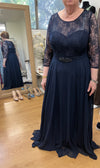 Load image into Gallery viewer, LA Merchandise LAV3227 Modest Lace Long Sleeve MOB Chiffon Gown - - Dress LAV