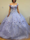 Load image into Gallery viewer, LA Merchandise LA198 Light Up Floral Applique Sweet 16 Ball Gown - LILAC - LA Merchandise