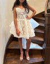 Load image into Gallery viewer, Wholesale Strapless Lace Short Prom Dress with Overskirt A-Line Cocktail Dress by LAX1017 - - Dress LAX