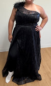 Load image into Gallery viewer, LA Merchandise LA2024 One Shoulder Glitter Special Occasion Gown - - Dress LA Merchandise