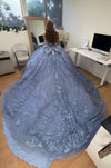Load image into Gallery viewer, Wholesale Quince Dress Off The Shoulder Masquerade Ball Gown By LA273