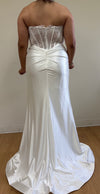 Load image into Gallery viewer, Wholesale Elegant Satin Mermaid Wedding Dress Strapless Lace Corset Bridal Gown by LA2186 - - Prom Dress LA Merchandise