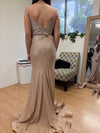 Load image into Gallery viewer, Wholesale Rhinestone Embellished Cutout Evening Gown with High Slit by LA-8219 - - Prom Dress LA Merchandise