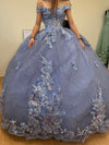 Load image into Gallery viewer, Wholesale Elegant Quinceañera Ball Gown with Layered Skirt Floral Lace Appliqué by LA286 - - Quinceanera Dress LA Merchandise