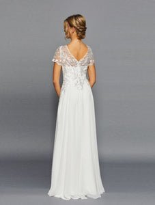 LA Merchandise LADK301B Embroidered Classy Wedding Dress