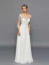 Load image into Gallery viewer, LA Merchandise LADK304B Sheer Bodice Wedding Dress
