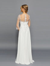 Load image into Gallery viewer, LA Merchandise LADK304B Sheer Bodice Wedding Dress
